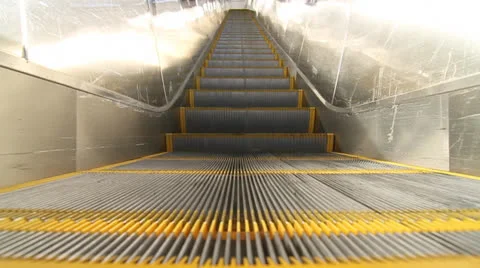 Empty Escalator Stock Footage 23428293