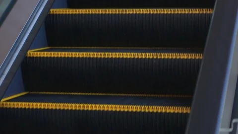 Empty escalator Stock Footage 71266203