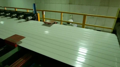 Empty factory line Stock Footage 77045965