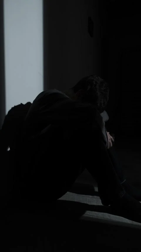 Empty feeling after texting, ghosting and digital heartbreak, vertical video Stock Footage 320786151