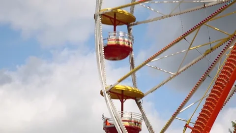Empty Ferris Wheel Stock Footage 233652722