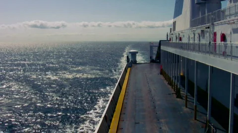 Empty Ferry Moving 3 動画素材 507499