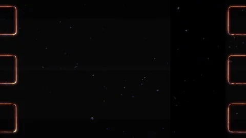 Empty film frame showing dust and scratches on black background Stock Footage 309093530