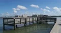 Empty Fishing Pier As Clouds Pass By On The Gulf Of Mexico HD Vidéos HD