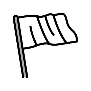 Empty flag color icon vector illustration Stock Illustration