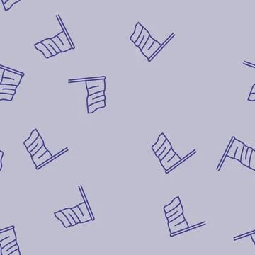 Empty flag line seamless pattern イラスト素材