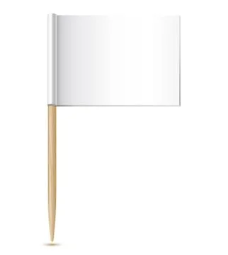 Empty flag toothpick Stock Illustration