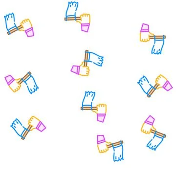 Empty flag vector seamless pattern Stockillustratie