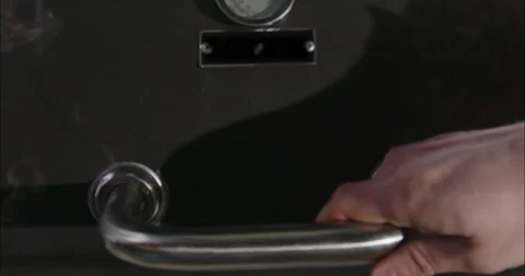 Empty Flaming Grill With Open Fire Ready For Product Placement Video stock 211768960