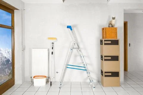 Empty flat Stock Photos