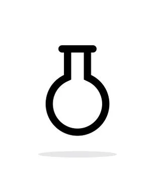 Empty florence flask simple icon on white background Stock Illustration