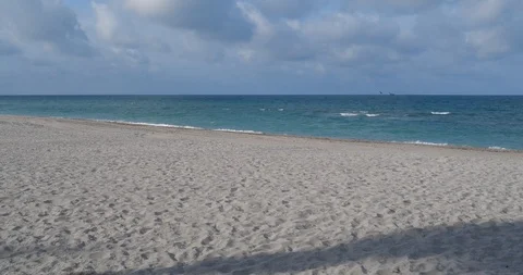 Empty Florida Beach Stock Footage 127431776