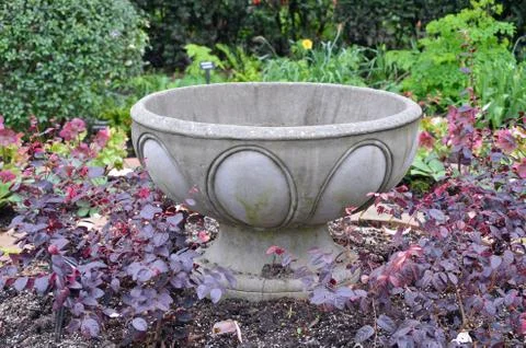 Empty flower planter Stock Photos