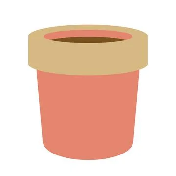 Empty Flower Pot Icon Illustrazione stock