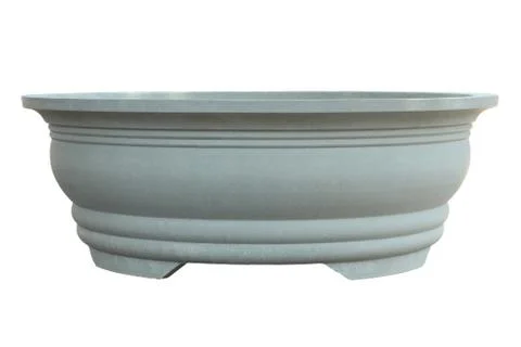 Empty flower pot isolated on white background Stock Photos