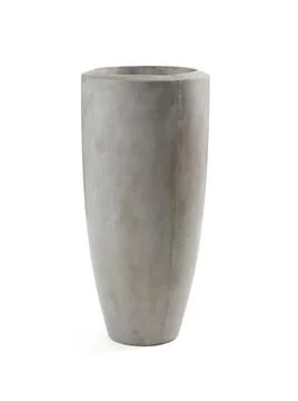 Empty flower pot isolated on white.. Foto stock