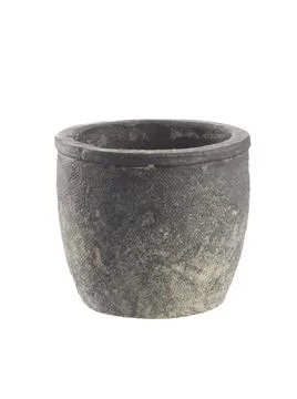 Empty flower pot isolated on white... Stock Photos