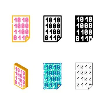 Empty folder diversity color icon vector Illustrazione stock