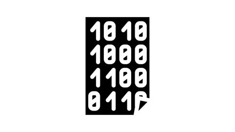 Empty folder glyph icon animation Stock Footage 326747438