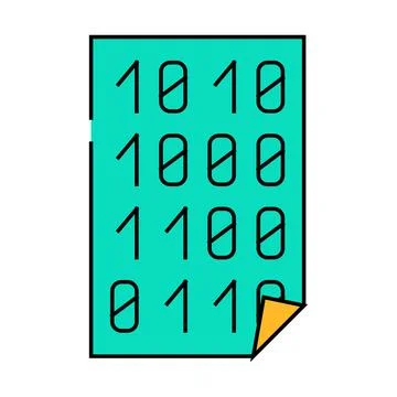 Empty folder icon color illustration Stock Illustration