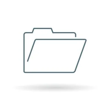 Empty folder icon Stock Illustration