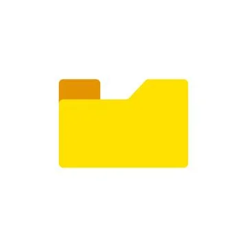 Empty folder icon. Vector illustration isolated on white background. Stock Illustration