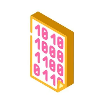 Empty folder isometric icon vector illustration Stock Illustration