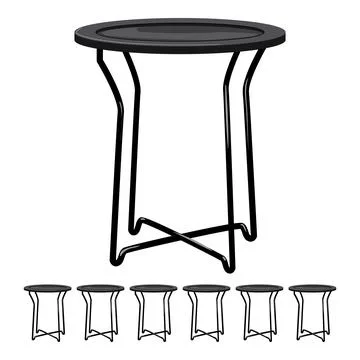 Empty folding table cartoon vector graphic イラスト素材