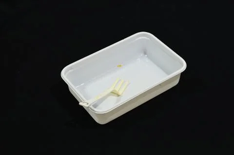 Empty food box Stock Photos