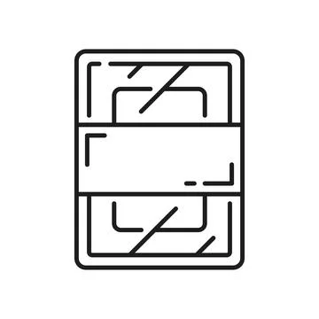 Empty food container isolated vector mockup icon 스톡 일러스트