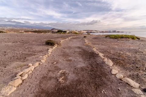 Empty Footpath Stock Photos