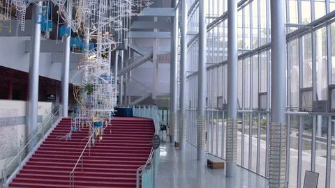 Empty foyer of theatre. Stock Footage 88038454