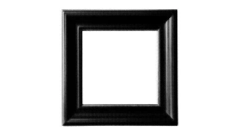 Empty Frame Collage Isolated Element at the White Background. Ornate vintage Stock Illustration