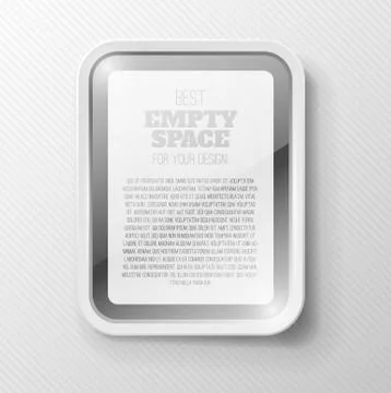 Empty frame concept Stock Illustration