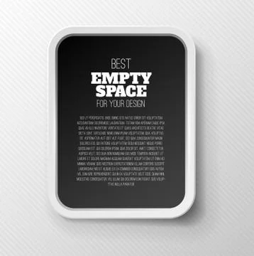 Empty frame concept Stock Illustration