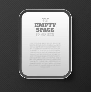 Empty frame concept Stock Illustration