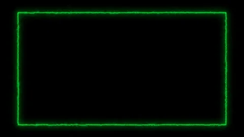 Empty frame with electric power round border glowing, burning flame sign Stock Footage 124728732