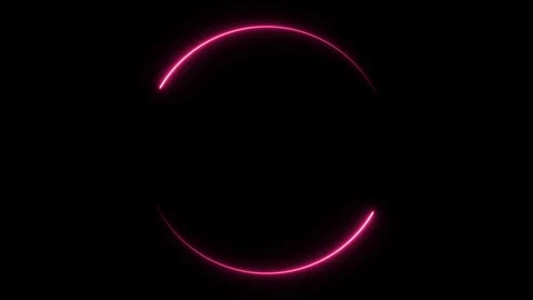 Empty frame electric power round border glowing, burning flame sign Stock Footage 125718269