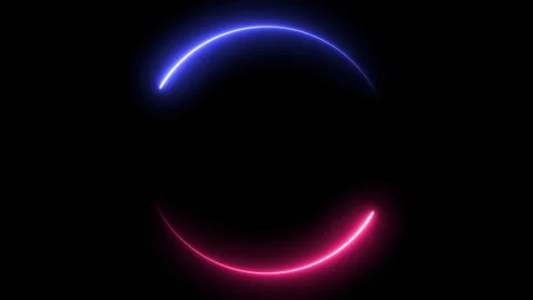 Empty frame electric power round border glowing, burning flame sign Stock Footage 125718777