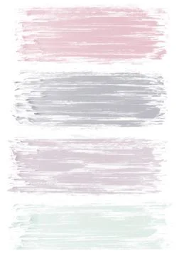Empty frame horizontal stripe paint brush Illustrazione stock