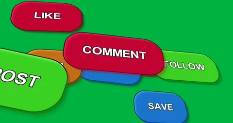 Empty frame starting red LIKE pill pills moving rotating stacking into UI Stock Footage 327338865