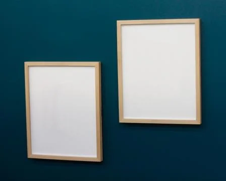 Empty frames on wall Stock Illustration