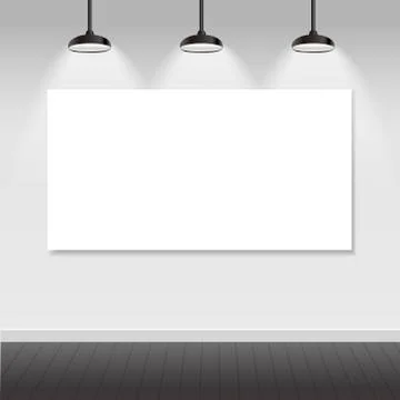 Empty frames on wall Stock Illustration