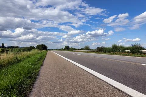 Empty freeway in germany Foto stock