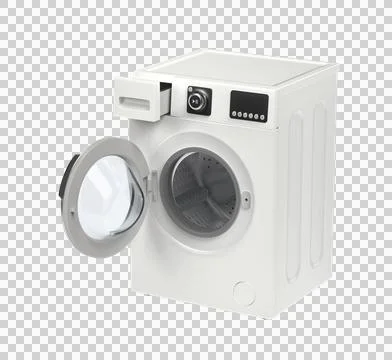 Empty front load washing machine Stock Illustration