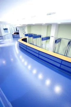Empty futuristic hall Foto stock