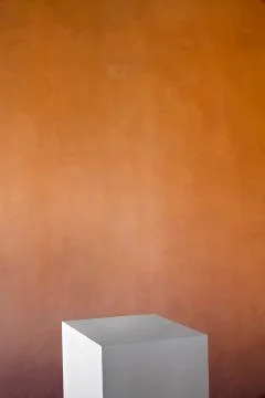 Empty gallery bae for a sculpture Stock Photos