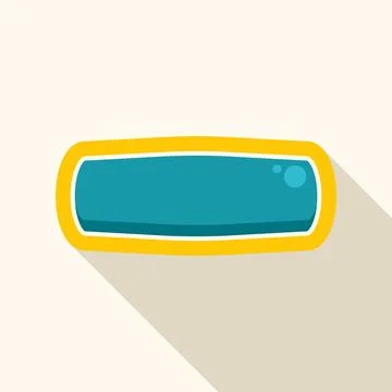Empty game button flat design with long shadow イラスト素材