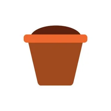 Empty gardening pot Stock Illustration