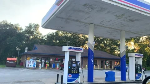 Empty Gas Pumps After Hurricane Ian FL 4K 動画素材 215784372